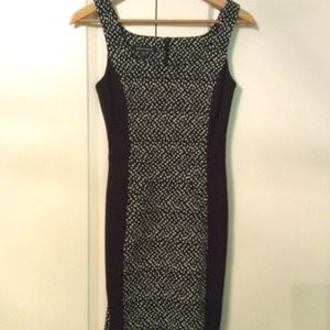 Judith and Charles fitted black and white dress - Size 2